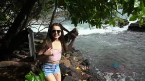 Megan is happy in Hawaii with you!